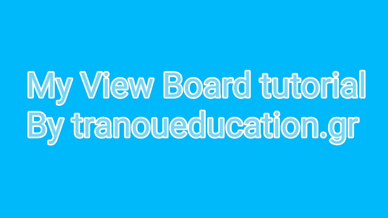 My view board tutorial - YouTube