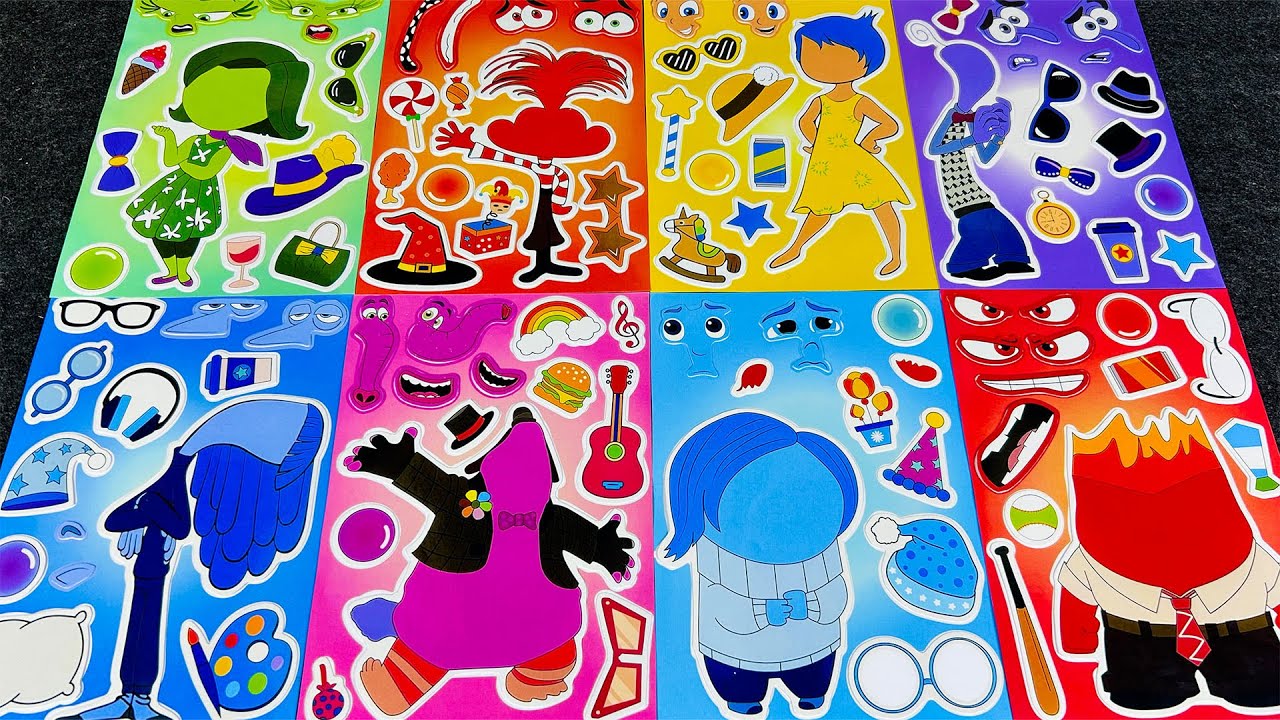 Peeling & Sticking Inside Out Stickers – The Most Satisfying ASMR ...