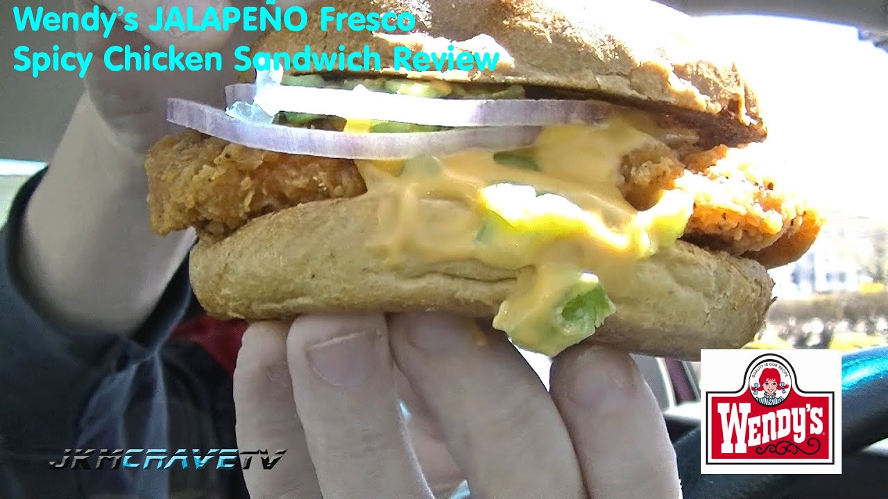Wendy's Jalapeno Fresco Spicy Chicken Sandwich Review YouTube