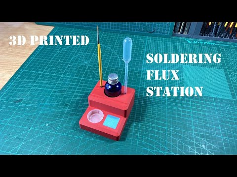 3D Printed Soldering Flux Workstation - YouTube