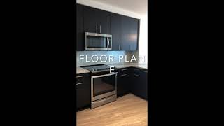 The Dagny Midtown - E Floorplan (1 Bed, 1 Bath: 710 sq.ft.)