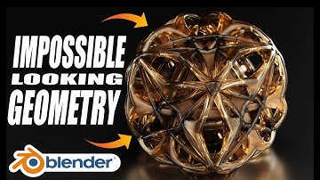 Blender Tutorial - Create An impossible Looking 3D Geometry Art in Blender / #b3d #blender