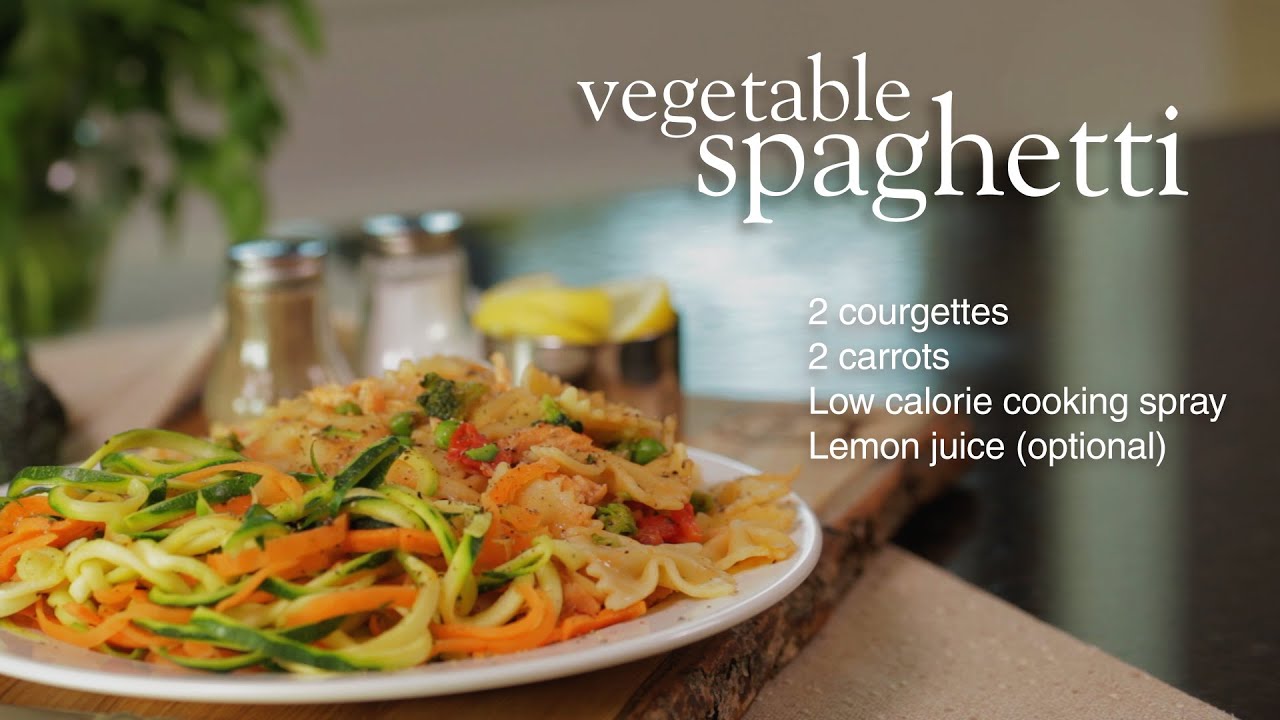 Slimming World Syn-free vegetable spaghetti - FREE