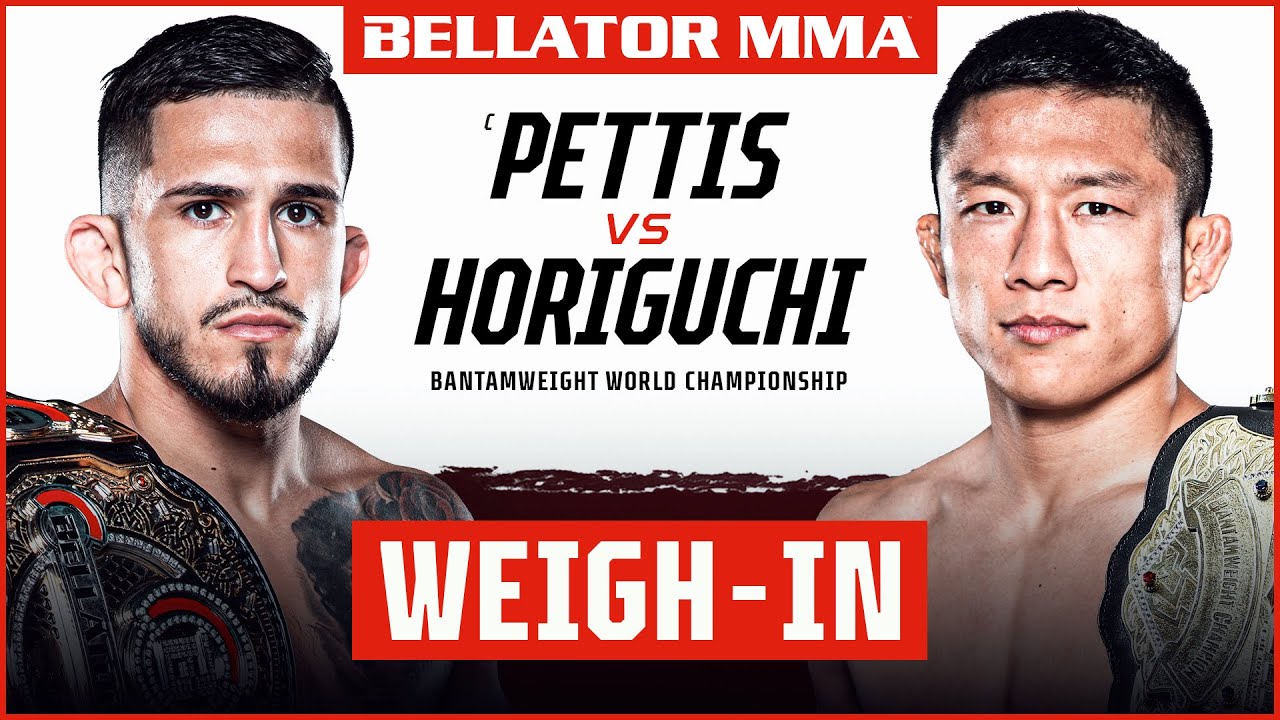 weigh ins bellator 272 pettis vs horiguchi youtube