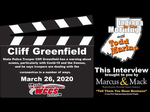 Indiana in the Morning Interview: Cliff Greenfield (3-26-20)