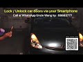 Uncle Wong Lock Unlock Car Doors Via Smartphone Installation