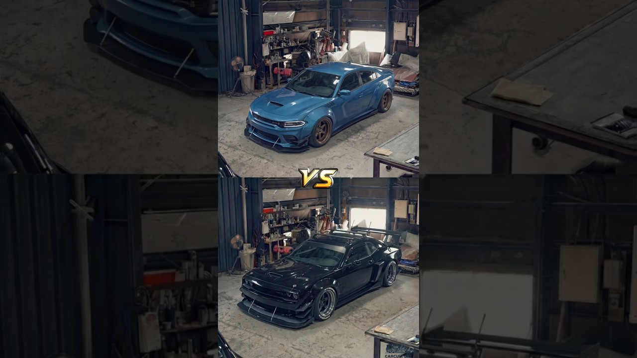 The Ultimate Mopar Battle! 🤯 Dodge Challenger vs Charger #shorts
