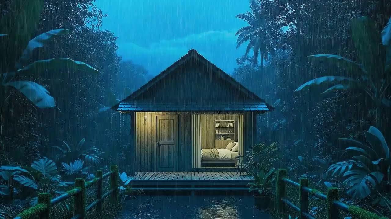 Sleep Comes Without Effort | Rain Sounds for Sleeping with Thunder 🌧️
