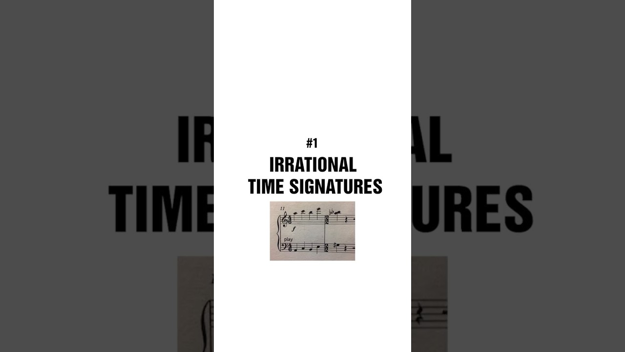 Irrational time signatures - Cool things you can do with rhythm #1
