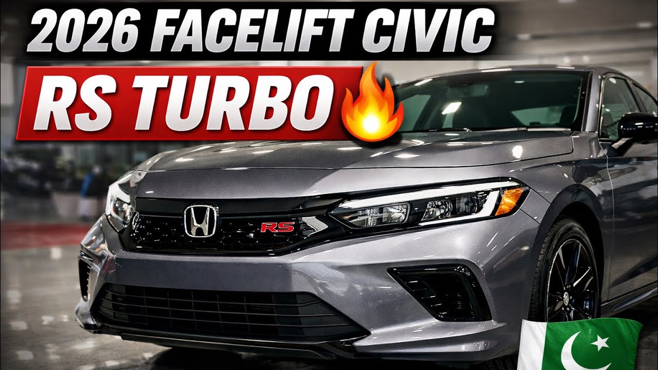2026 Facelift Honda Civic RS Turbo First Look in Pakistan 🇵🇰