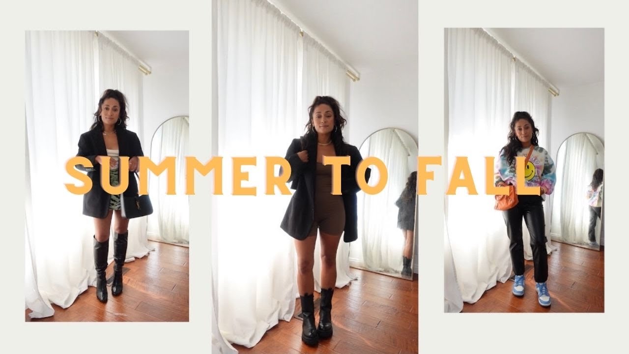 SUMMER TO FALL OUTFIT IDEAS || STYING VIDEO imlvh
