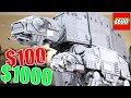 $100 VS $1000 LEGO Star Wars AT-AT Comparison!