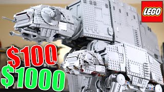 $100 VS $1000 LEGO Star Wars AT-AT Comparison!