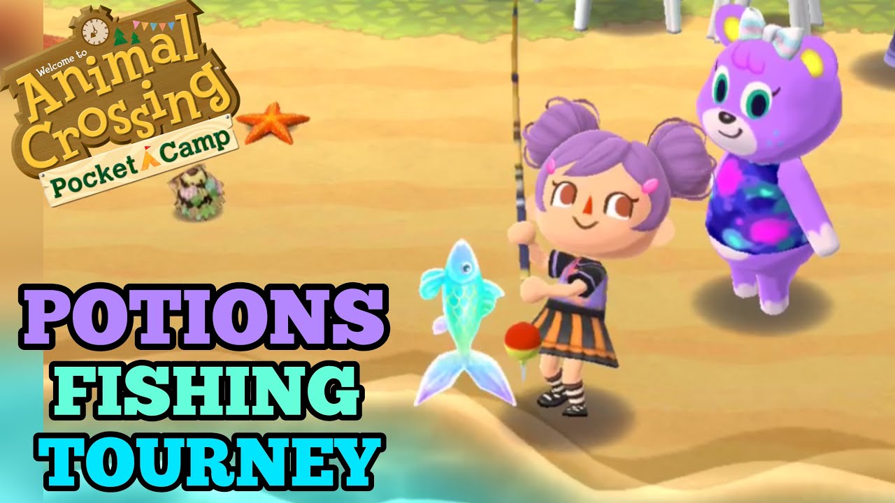 POTIONS FISHING TOURNEY in Animal Crossing Pocket Camp YouTube