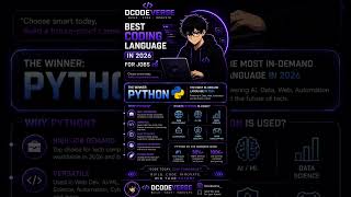 🔥 Best Programming Language in 2026 for Jobs? 🐍 And Why??🤯🚀 #coding #chatgpt #programming
