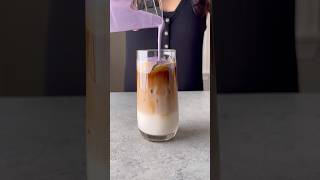 How to make ube horchata latte at home (ube foam, espresso, horchata)