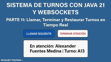 Sistema de Turnos con Java 21 y WebSockets - Parte 11: Llamar, Terminar y Restaurar Turnos.