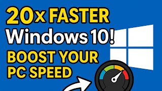 20x FASTER Windows 10! Boost Your PC Speed NOW| Make Windows 10 20X FASTER - ULTIMATE Tips