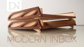 Modern Inbox // DIY Stackable Desk Trays This project started as an idea for a charging station, and took on a life of its own as I started designing, then modeling it out in ...