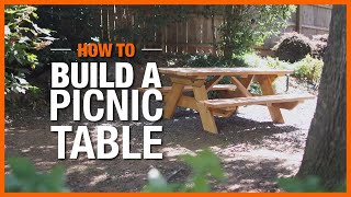 How To Build A Picnic Table | The Home Depot by The Home Depot 14,160 views 5 months ago 6 minutes, 34 seconds