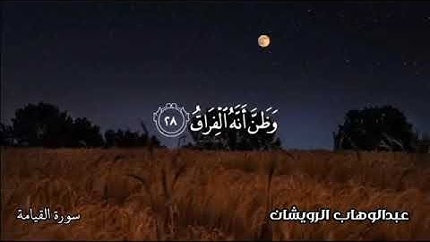 تلاوة روعه لسورة القيامة للأخ الفاضل عبد الوهاب الرويشان