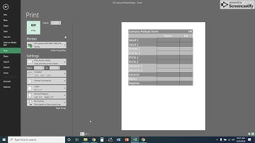 Excel 2016 Print Selected Worksheets