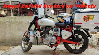 Royal Enfield Service on Wheels || Servicing at Home | Should you do it? #RoyalEnfield #BikeService