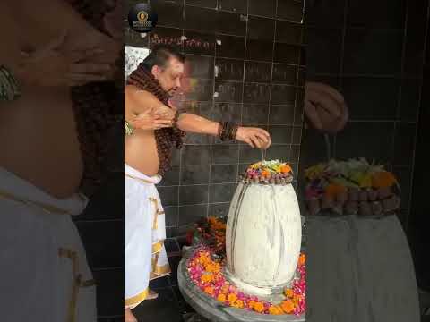 Purifying the soul with Rudraksha Abhishek ✨
