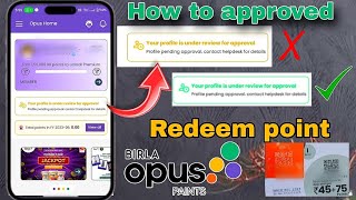 Brila Opus Id Profile Pending Problem Kaise Sloved kare || How to Redeem Points Brila Opus pints screenshot 1