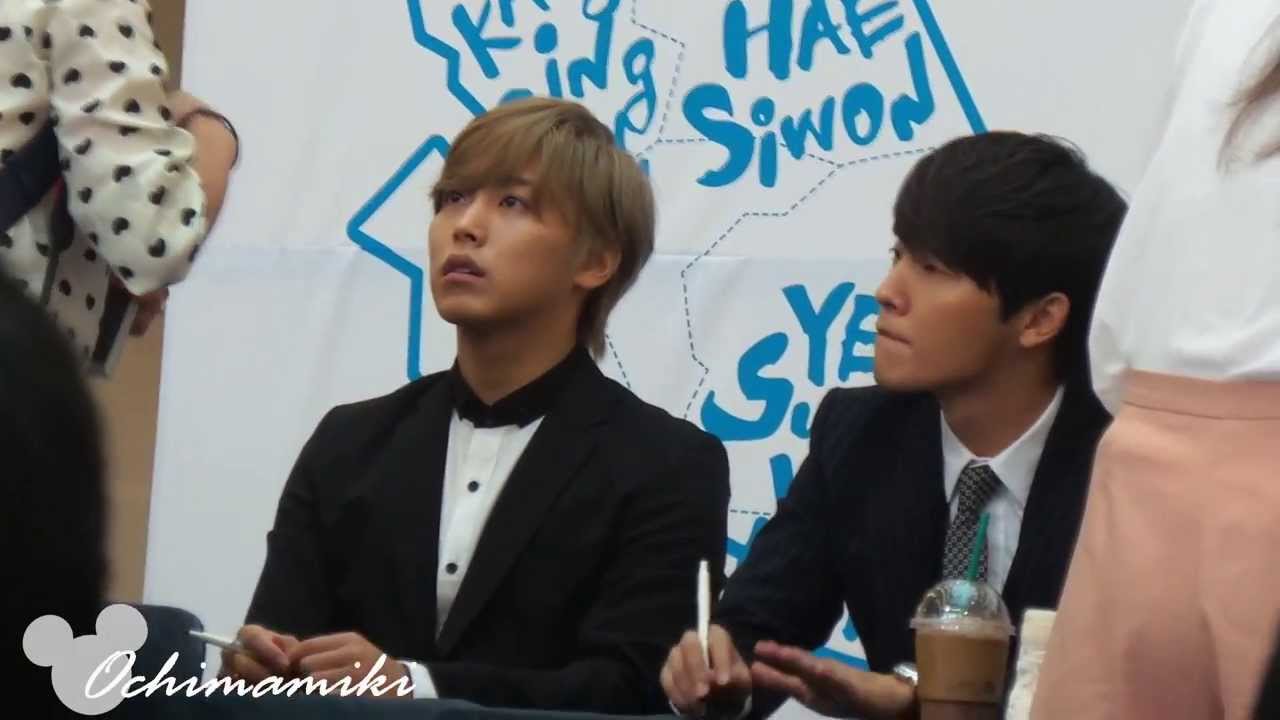 130911 Super Junior's Experience Korea Fansign - 개인기??? ㅎㅎㅎ