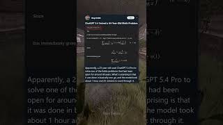 ChatGPT 5.4 Solved a 64 Year Old Math Problem