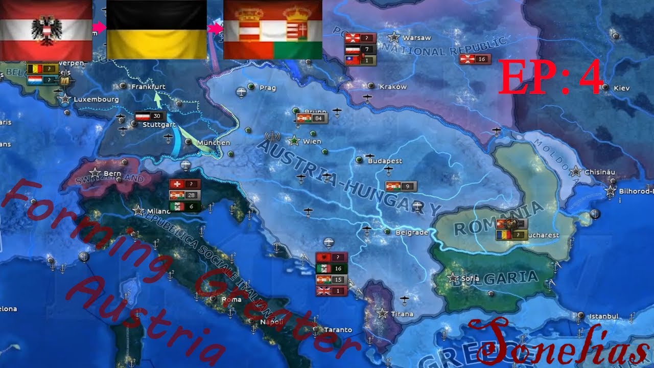 HOI4 - Forming Greater Austria - 04 - Reforming Austria-Hungary - YouTube