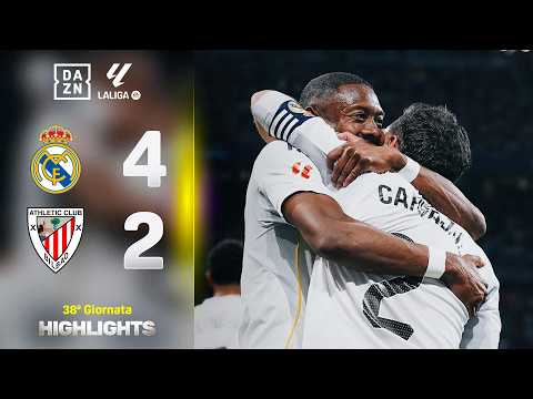 Video POKER REAL, omaggio per CARVAJAL e ALABA: Real Madrid-Athletic Bilbao 4-2 | LaLiga | DAZN Highlights