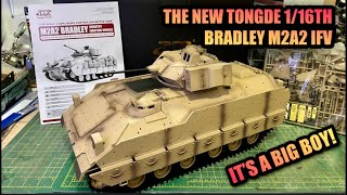 RC TANK UNBOXING THE NEW TONGDE 1/16th BRADLEY IFV & IN-DEPTH LOOK. SIZE COMPARISON WITH HL  ABRAMS