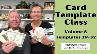 Four New Creative Card Templates | Card Template Class Vol. 8