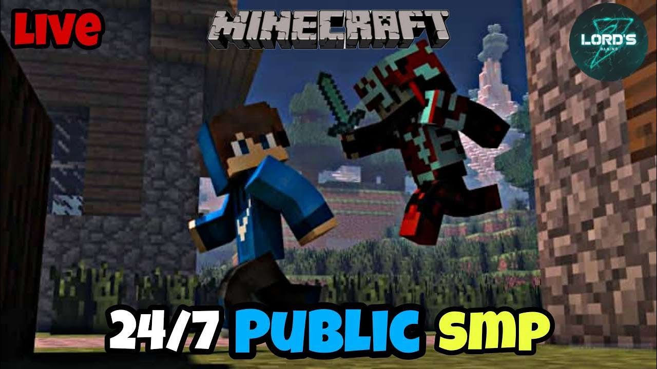 SURVIVAL PUBLIC SERVER - 24/7 SMP | JAVA + PE EDITION | MINECRAFT LIVE ...