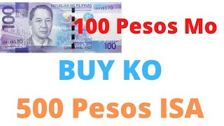 100 Pesos Bill Buying Ako 500 Pesos Ang Isa - Banknotes