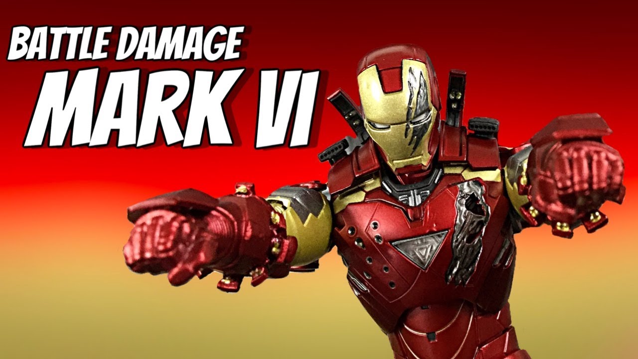 Sh Figuarts The Avengers Battle Damage Mark Vi Iron Man Action Figure  Review - Youtube