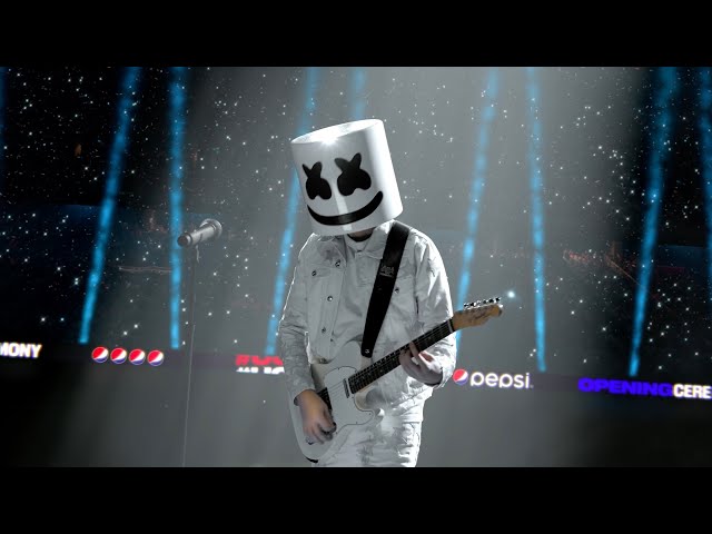 Marshmello x 2021 UEFA Champions League Final Opening Ceremony presented by Pepsi #UCLFinal class=