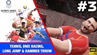 Tokyo 2020 Olympics Game (PS5) | Team GB Playthrough: Tennis, BMX Racing, Long Jump, Hammer Throw screenshot 3