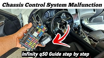 chassis control system error infiniti q50 || AC / EPS / Chassis control not working Solution 💯
