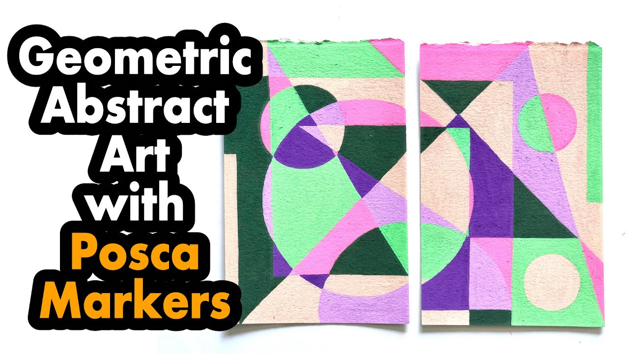 Geometric Abstract Art with Posca Markers, Pattern Design