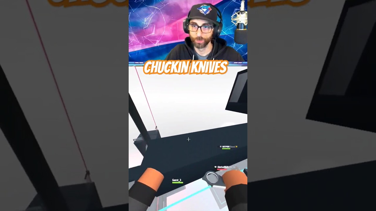 knife throwing from the top of the map