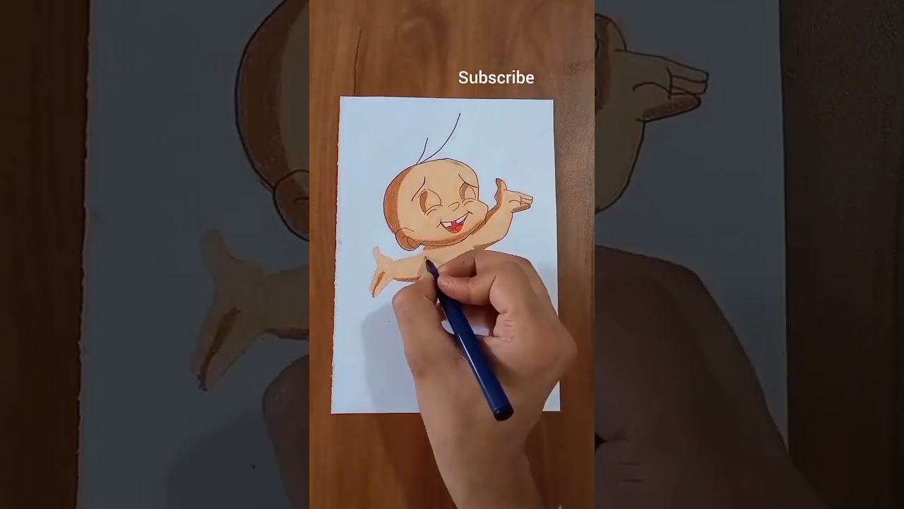Chhota Bheem mighty raju drawing 