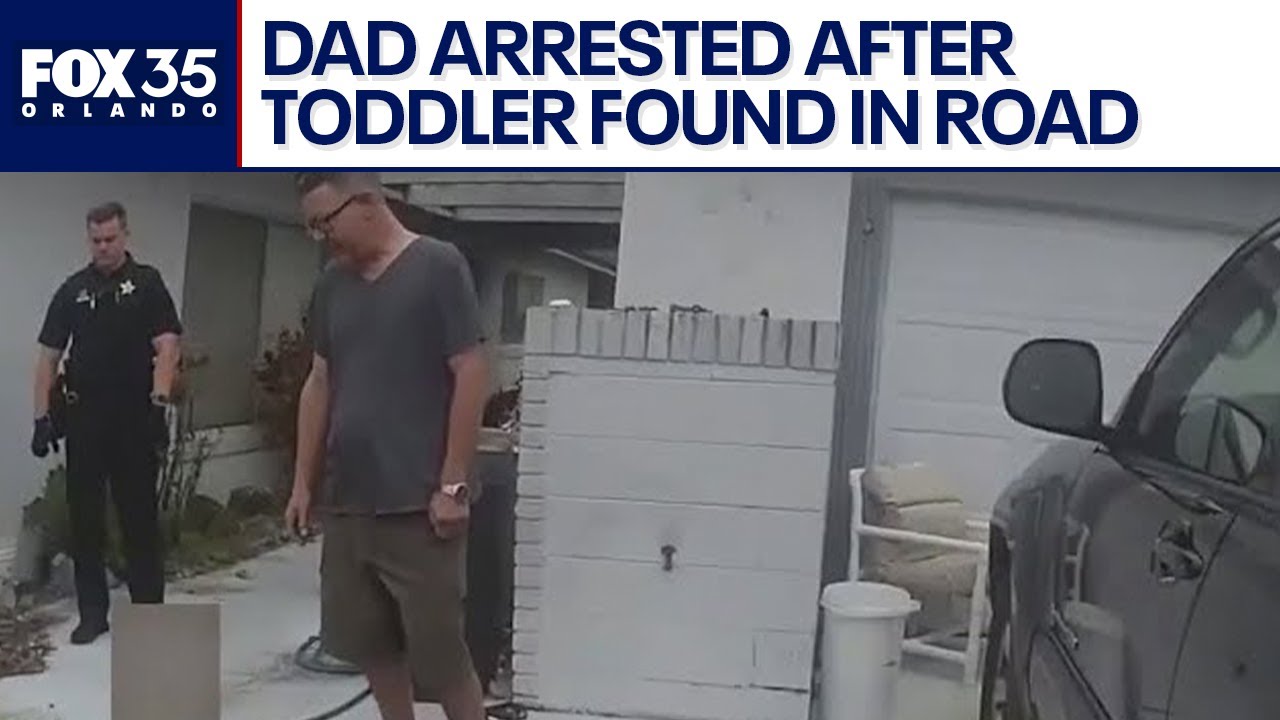 Florida toddler found alone in street; Dad arrested - YouTube