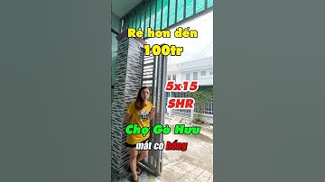 ✅Bán Nhanh Giảm 100 triệu cho ông bà Về Quê dưỡng già, Căn nhà shr 5x15m - Gần Chợ Mỹ Hạnh Nam