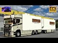 Scania s580 v8  faro  mlaga  ets2 gameplay 4k  wheel cam