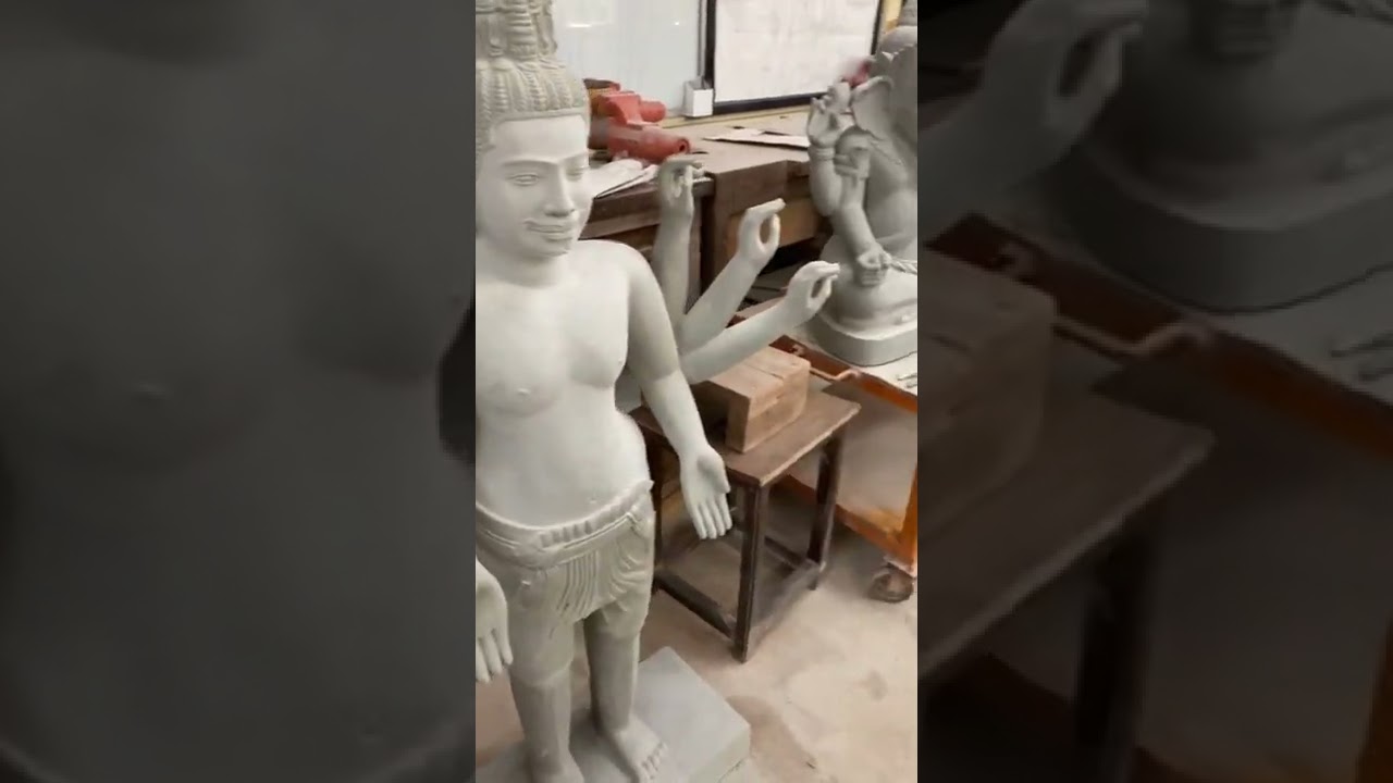 Stone carving Khmer art at Artisans d’Angkor