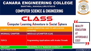 VTU CC (17CS742) Cloud Applications (M3 C6 L4)