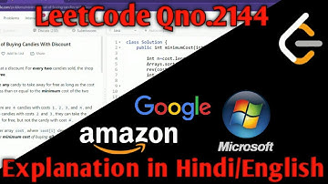 LeetCode #2144: Minimum Cost of Buying Candies With Discount | JAVA  | Amazon | Interview Question.
